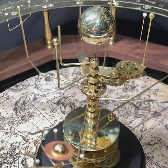 Shows close up motion of earth moon system
